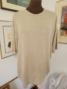 Italian 100% Silk Light weight Knit by Tulliano Size XL